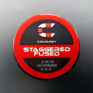 Staggered Fused Clapton 0.14ohm Nichrome Coils fait main x2 - Coilology